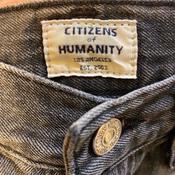 Citizens of Humanity Grey Jean skirt size 24 - Picture 4 of 5